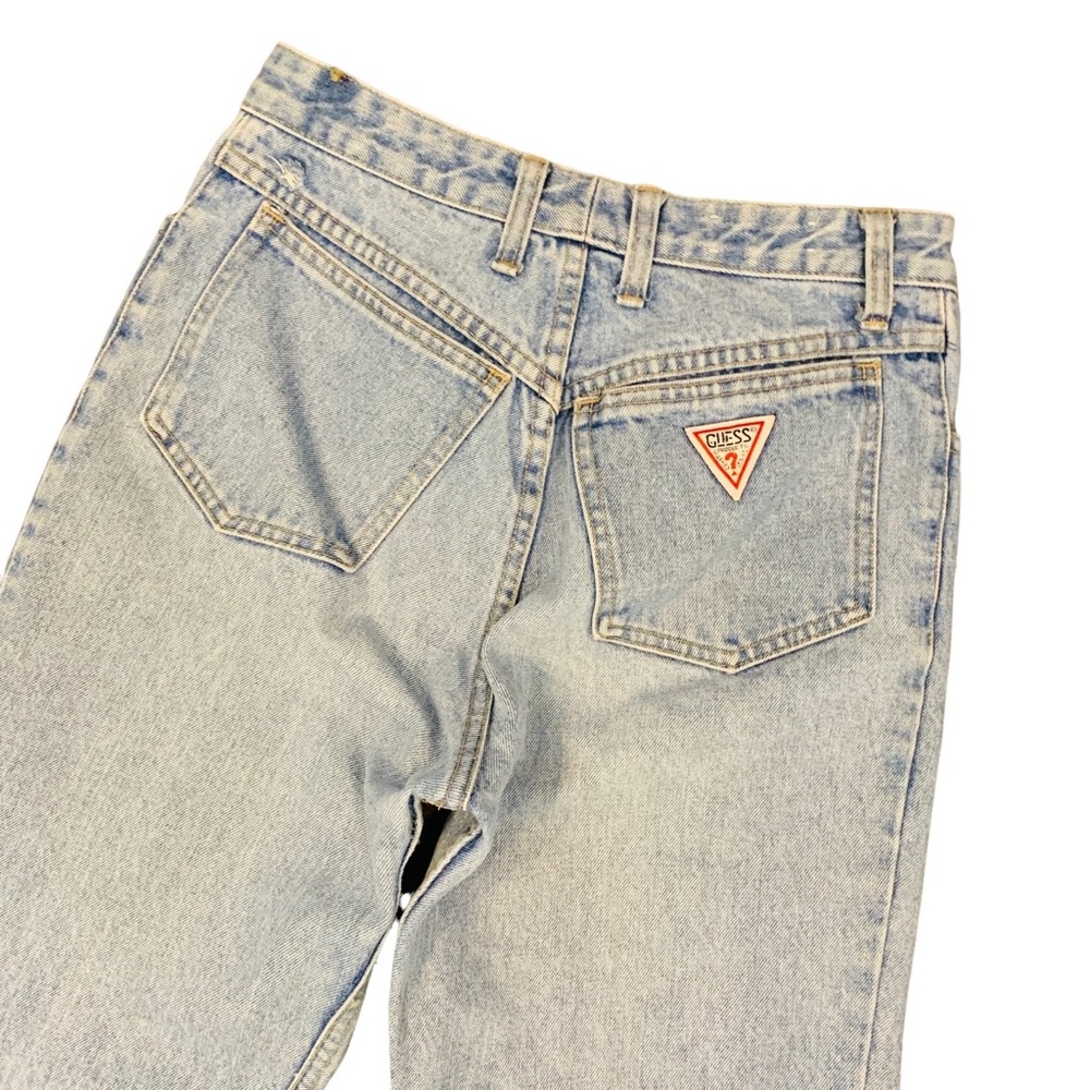 Vintage Guess sz 28 High Waist Mom Jean Tapered Denim - Picture 8 of 10